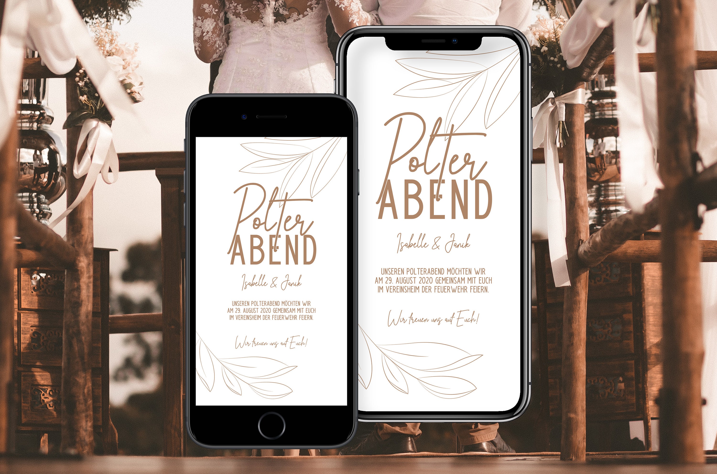 Polterabend Digitale Einladung eCard mit eigenen Namen und | Etsy