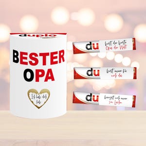 Aufkleber und Banderole mit Rubbellos | z.B. für Duplo | Bester Opa | Personalisierung  | DU Botschaften | Geschenk | Weihnachten | Vatertag