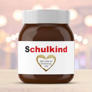 Etiket met krasloten | bijv. voor Nutella | schoolkind | Personalisatie met gewenste tekst | Waardebon | Cadeau | Inschrijving