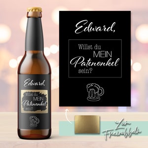 Flesetiket | peetvader | Kraskaart | Bierfles | Baby