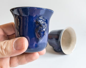 Taza de espresso con relieve de Afrodita, diseño único de la diosa griega, 96 ml (3.4 oz)