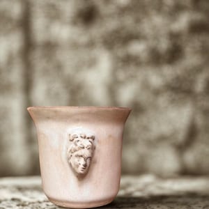 Handmade Ceramic Espresso Cup: Greek Goddess Aphrodite Relief, 3.4 oz 100ml image 11