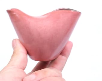 Handmade Pink Stoneware Sauce and Cream Pitcher – 100 ml Capacity