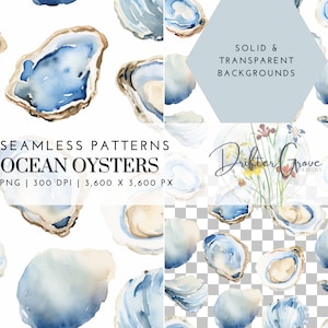 Oester naadloos patroon PNG direct downloaden