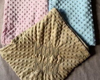 Manta de apego personalizada para bebé, suave, para niño o niña, regalo para recién nacidos y baby shower.
