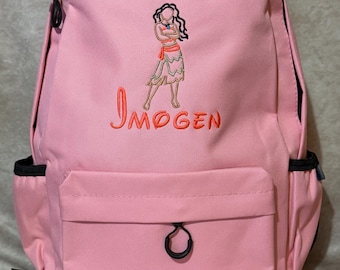 Mochila Moana personalizada bordada – Para la escuela, la guardería o como bolsa de pañales.