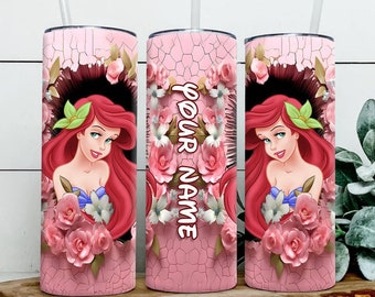 Nombre personalizado Cartoon Tumbler 20 Oz Wrap Png Sublimación Descarga instantánea, Tumbler Wrap Png Descarga digital