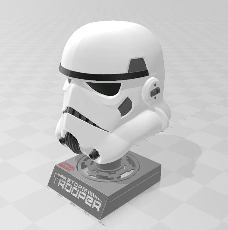 Star Wars Stormtrooper Helmet Stand Display Base STL File to Etsy UK