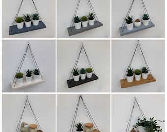 Hanging Shelves, Choice of colours, Shelving, Rope Shelf