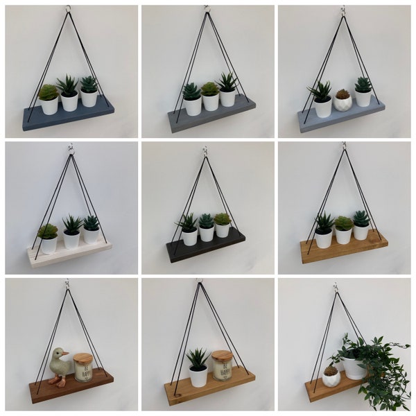 Hanging Shelves, Choice of colours, Shelving, Rope Shelf