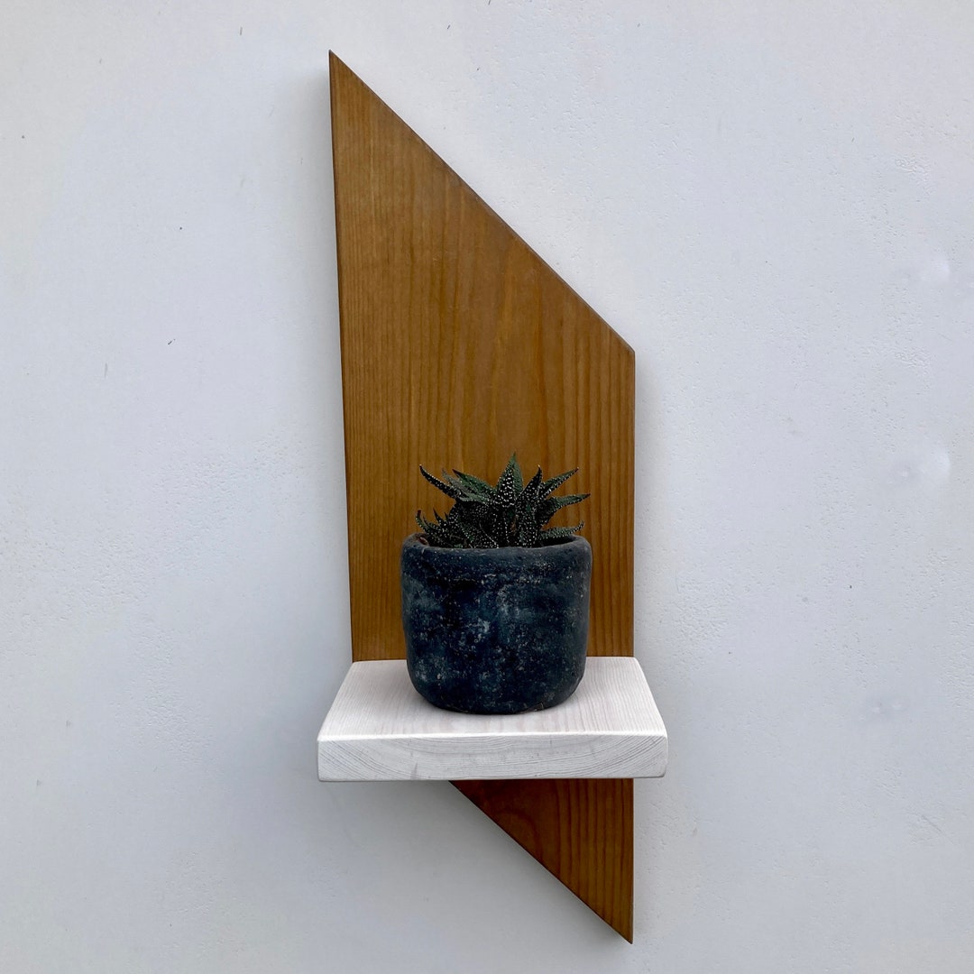 Geometric Wall Shelves Choice of Colours Hanging Wall Shelf. Etsy