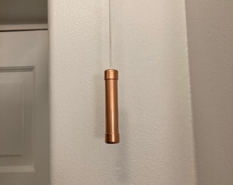 Copper Light Pull | Ceiling Fan Pull Switch | Pull chord for light | Blind Pull | Metal light pull | White Cord
