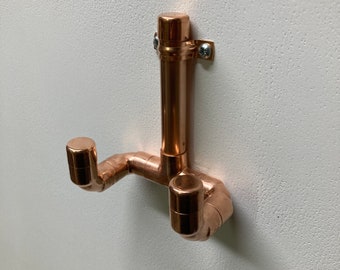 Rustic Copper Wall Hooks with Fixings - Handcrafted in the UK
