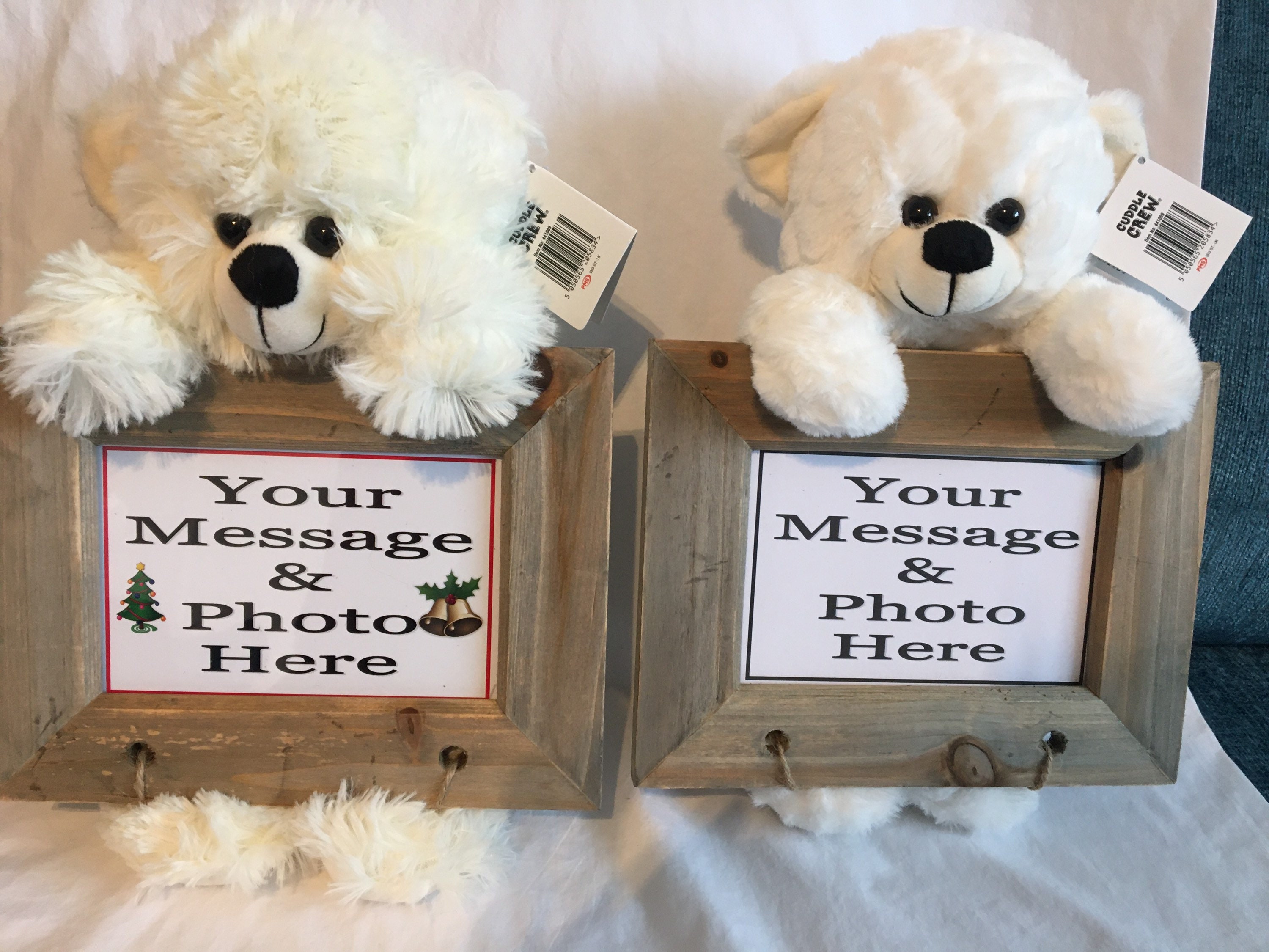 stuffed teddy bear picture frame