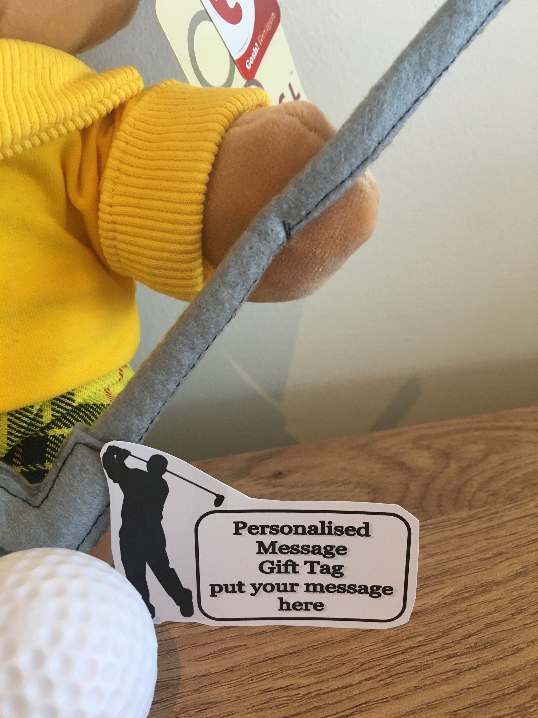 Personalised Golfer or Lady Golfer Golf teddy bear / plush Etsy