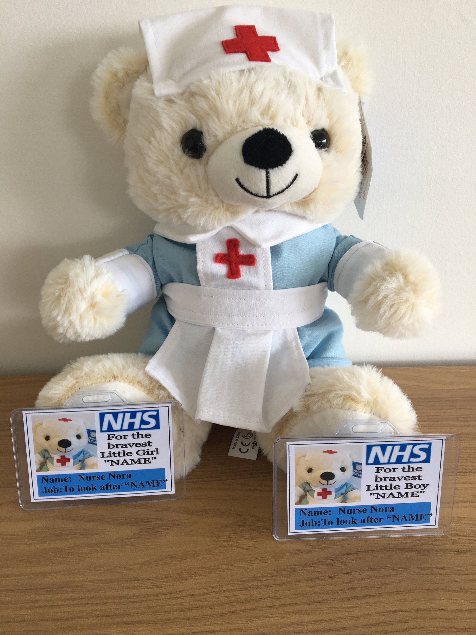 Nurse Nora Teddy Bear The Caring Bear Personalised To Look Etsy