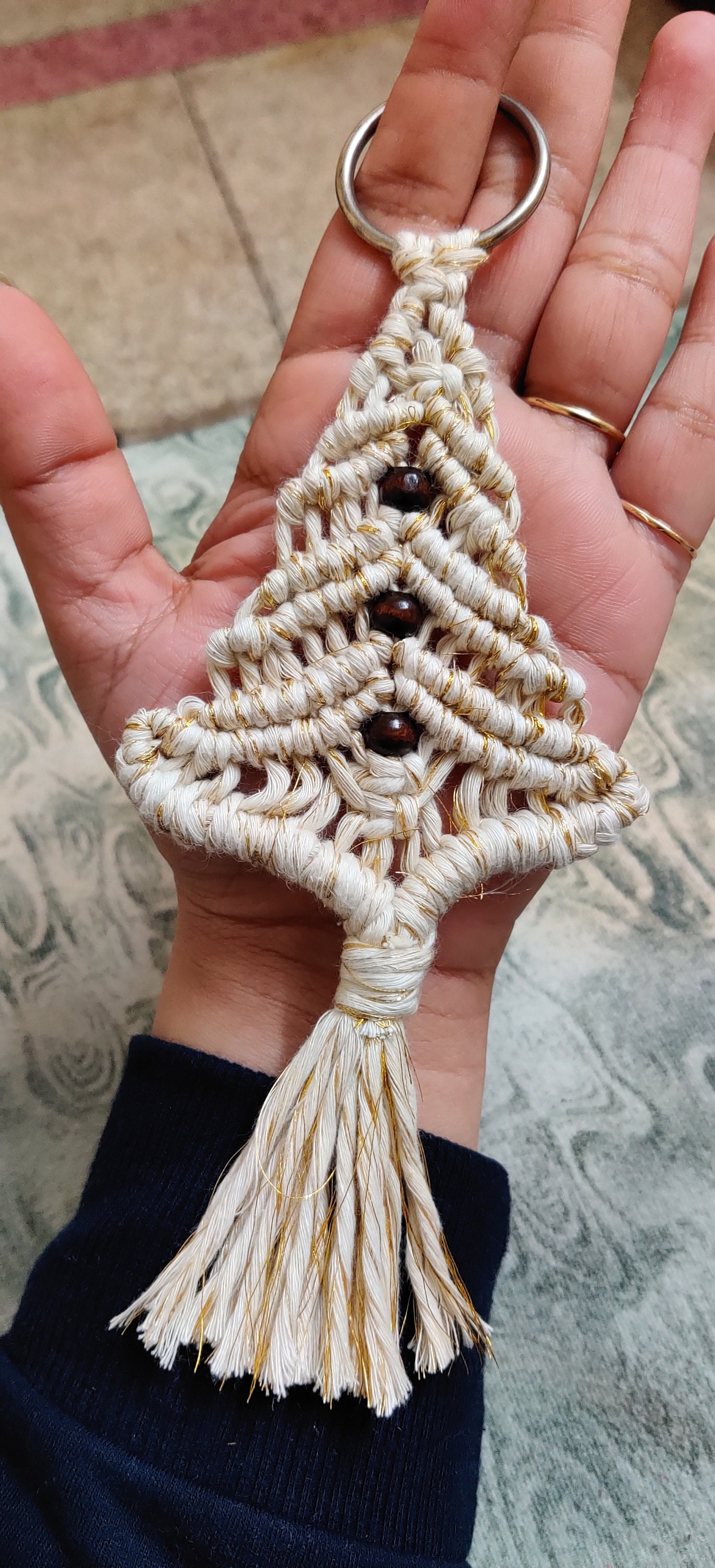 Makramee Weihnachtsbaum hängend Etsy