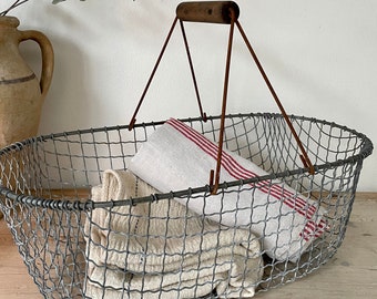 Vintage French farmhouse basket