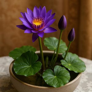 10 graines de lotus violet sacré | Fleur mystique à cultiver en pot ou mini bassin | Germination facile à la maison