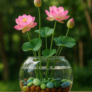 10 Samen des Heiligen Rosa Lotus | Wasserpflanze für drinnen und draußen | Leicht zu züchten