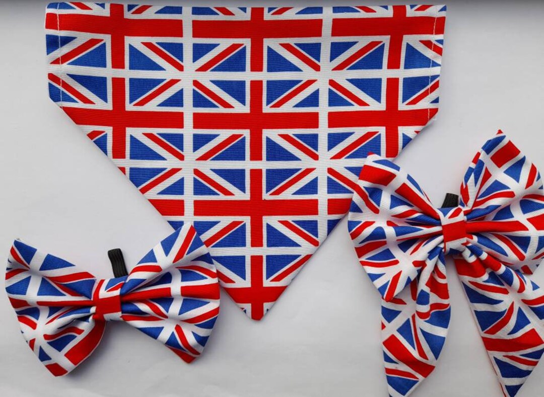 Coronation Union Jack Pet Accessories Etsy