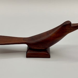 Handmade Wooden Bird Sculpture