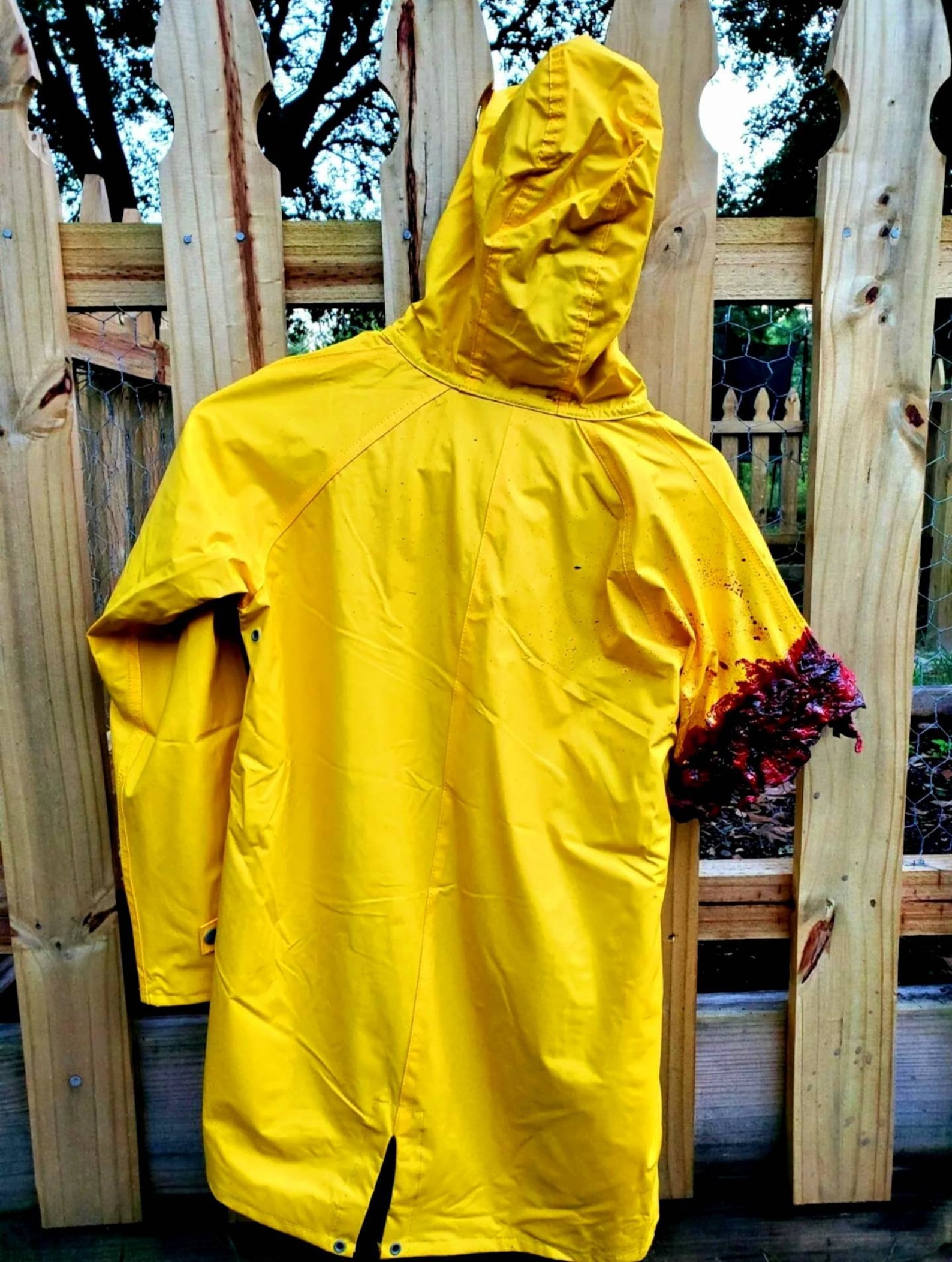 IT ARMLESS Bloody Raincoat Halloween Costume Etsy