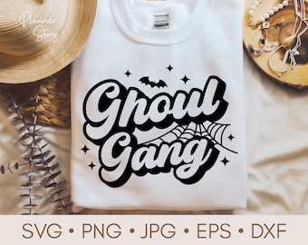 Ghoul Gang Svg, Lets Go Ghouls Svg, Halloween Svg, Retro Halloween Svg, Halloween Shirt, Spooky Vibes Svg, Funny Halloween Svg, Ghouls Svg