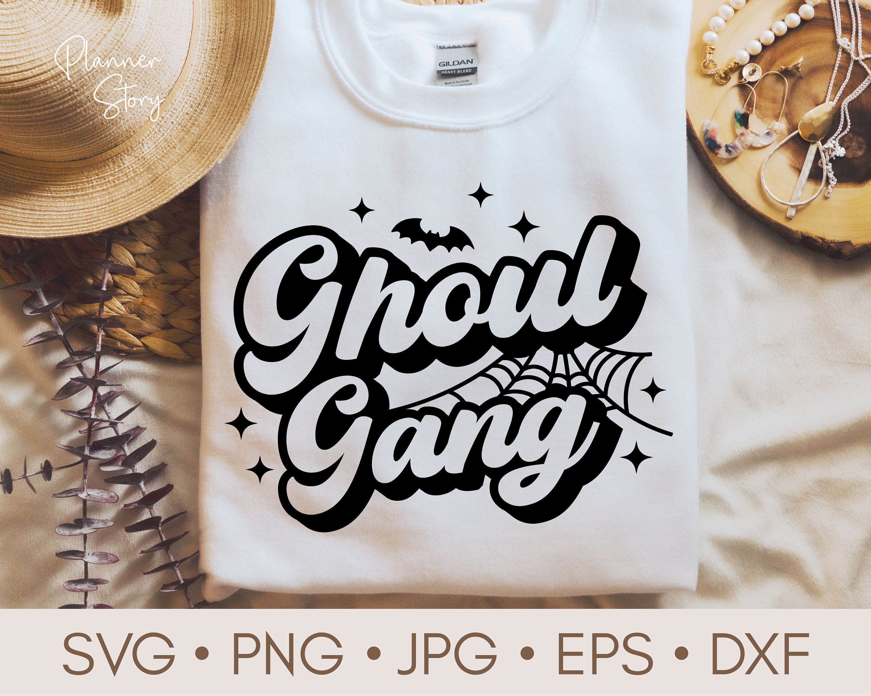 Ghoul Gang Svg Lets Go Ghouls Svg Halloween Svg Retro - Etsy