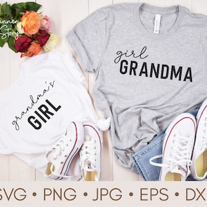 Oma's Meisje Svg, Meisje Oma Svg, Kleinkinderen Svg, Gezegende Oma Svg, Baby Meisje Svg, Pasgeboren, Oma Matching Shirt, Nieuwe Oma Cadeau