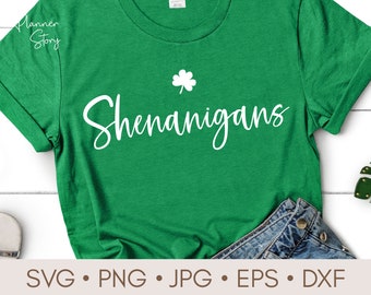 Shenanigans svg, Lucky Squad Svg, Quote svg, Irish Svg, Funny st patricks svg, Lucky vibes, St Patrick's day shirt SVG cut file for Cricut