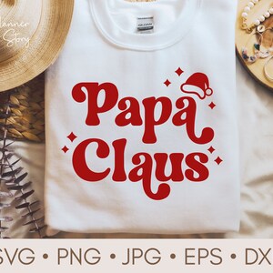 Papa Claus Svg, Merry Papa Svg, Grandpa Christmas Svg, Papa Christmas Svg, Christmas Family Shirt, Christmas Group Svg, Christmas Vibes Svg