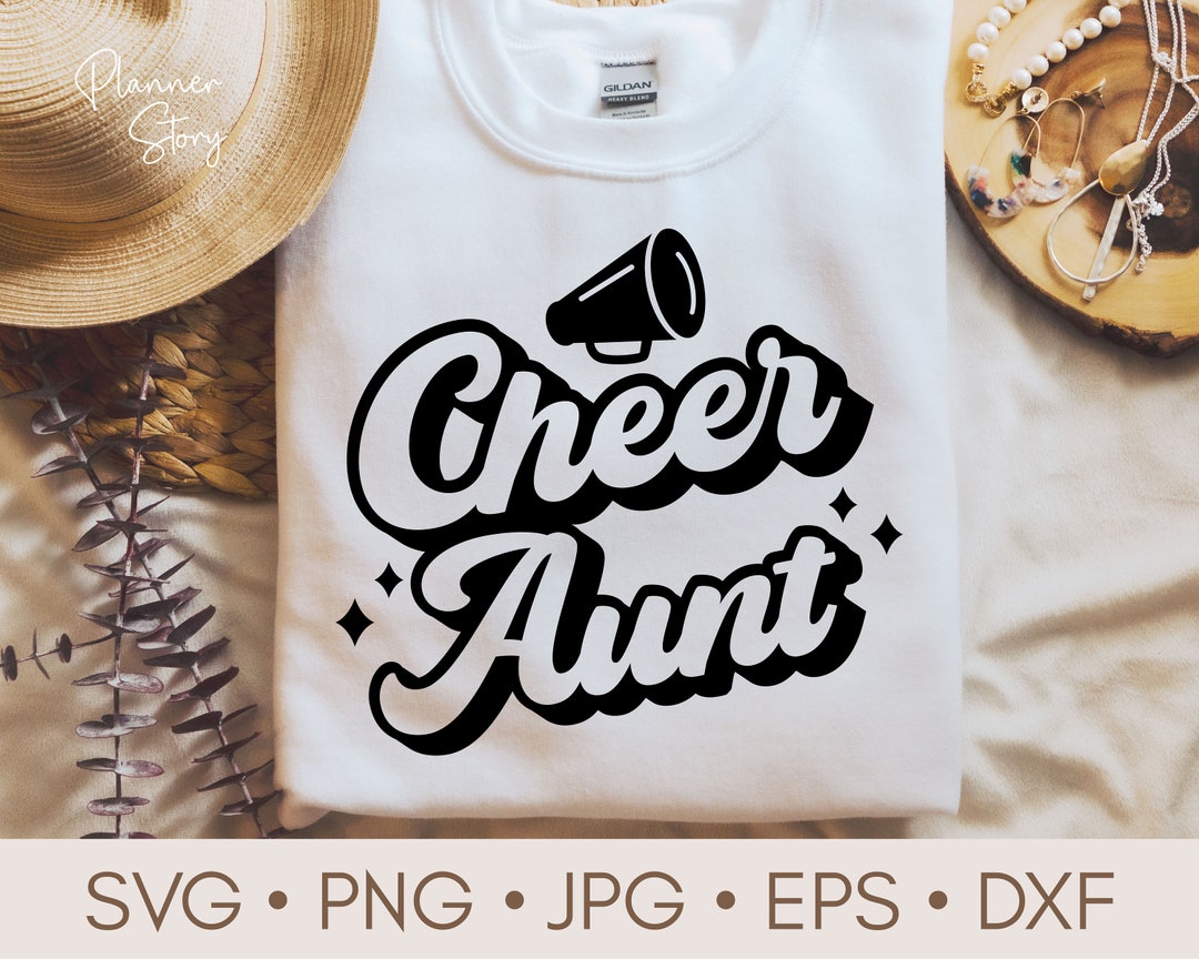 Cheer Aunt Svg Cheer Auntie Svg Cheerleader Svg (Instant Download) Etsy