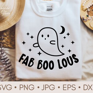 Fab Boo Lous Svg, Halloween Svg, Spooky Svg, Halloween Shirt, Fall Svg, Ghost Svg, Baby Halloween Svg, Halloween Girl Svg, Kid Halloween Svg