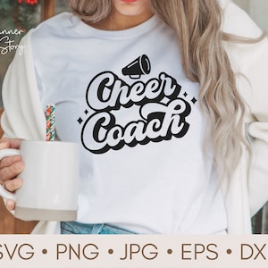 Cheer Coach Svg, Png, Cheerleader Coach Svg, Cheerleader Svg, Cheer Season Svg, Cheerleading Svg, Retro Svg, Cheer Coach Shirt Svg cut file