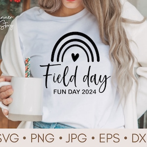 Field Day Fun Day 2024 Svg, Field Day Rainbow Svg, School Field Day Svg, Field Day Shirt Svg, Teacher Field Day Svg, End of School Svg