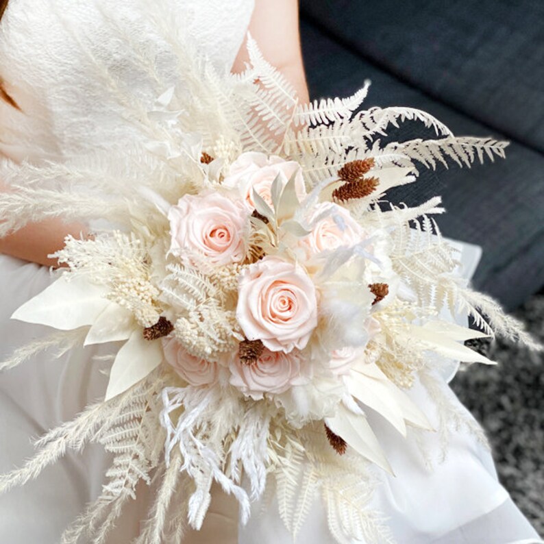 Dry Flowers Bridal Bouquet Wedding rose Magic With Etsy