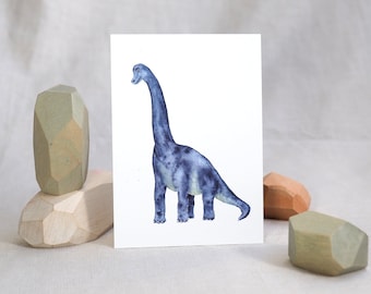 ブラキオサウルスのポストカード / 恐竜のポストカード / 水彩のポストカード