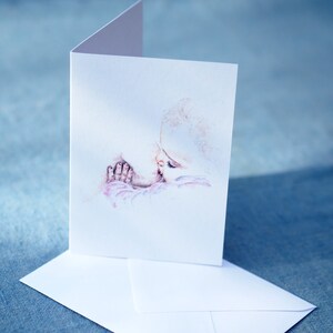 Carte pliante 'Allaitement' avec enveloppe