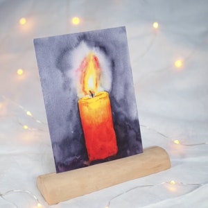 Postkarte Kerze / Weihnachtskarte / Adventskarte / Weihnachten /Trauerkarte / Beileidskarte