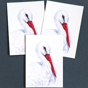 Carte postale 'Cigogne'