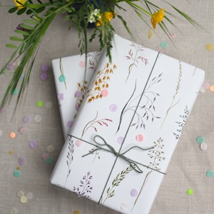 Geschenkpapier Gräser / Aquarell Geschenkpapier