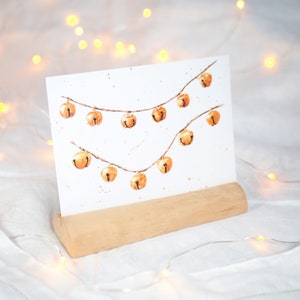 Postkarte Glöckchen / Weihnachtskarte / Weihnachten / Aquarellkarte / Adventskarte