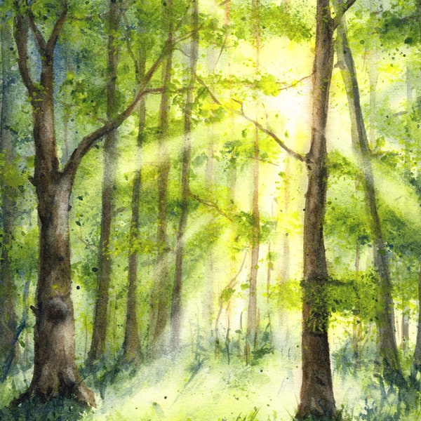 Kunstdruck ‚Wald‘