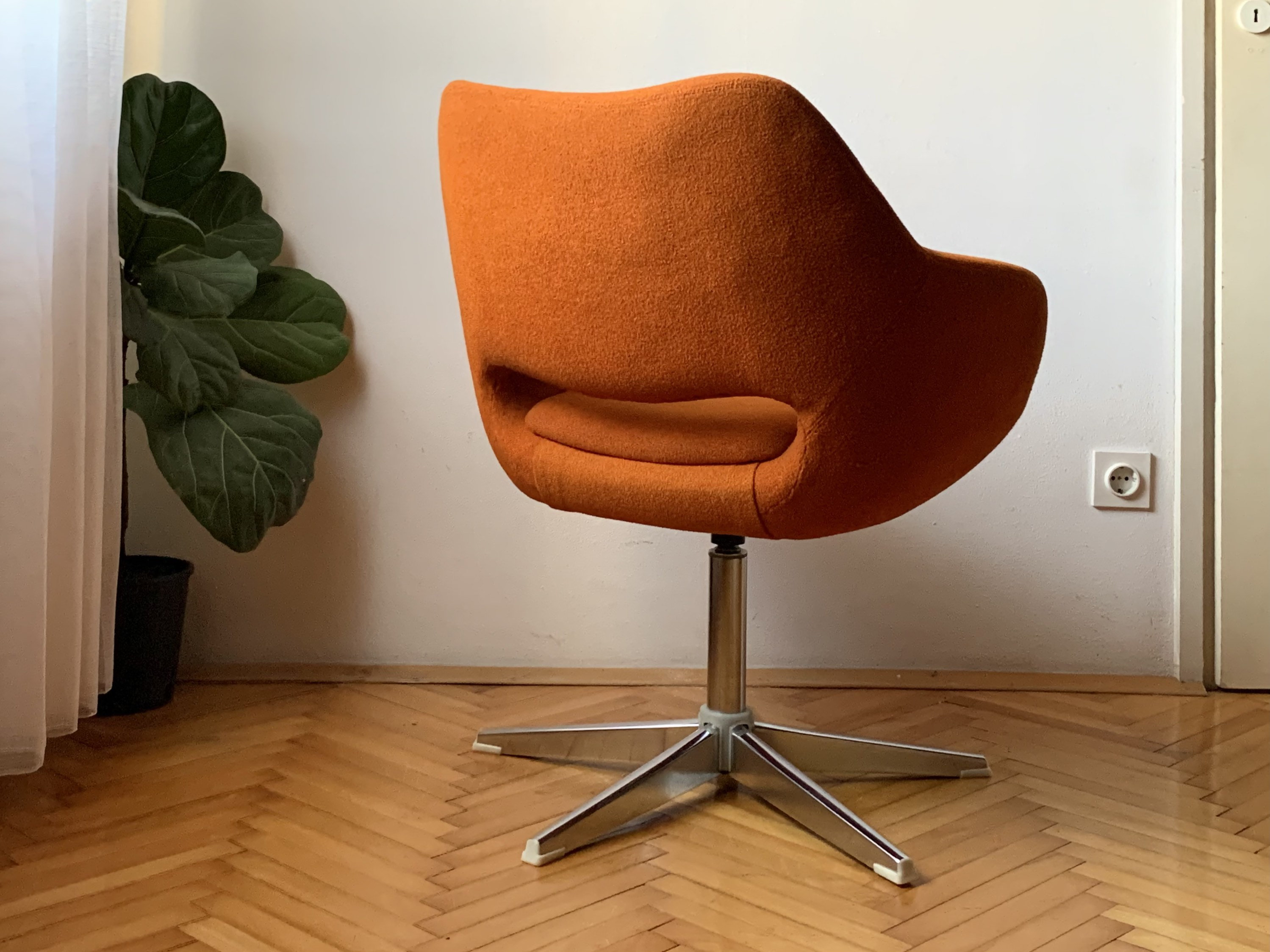 Mid Century / Dreher / Orange Polsterstuhl / Original Orange | Etsy