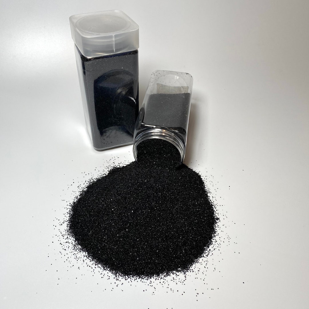 Black Reflective Sand, With Sparkle, High Quality, Sand Granules, 05mm