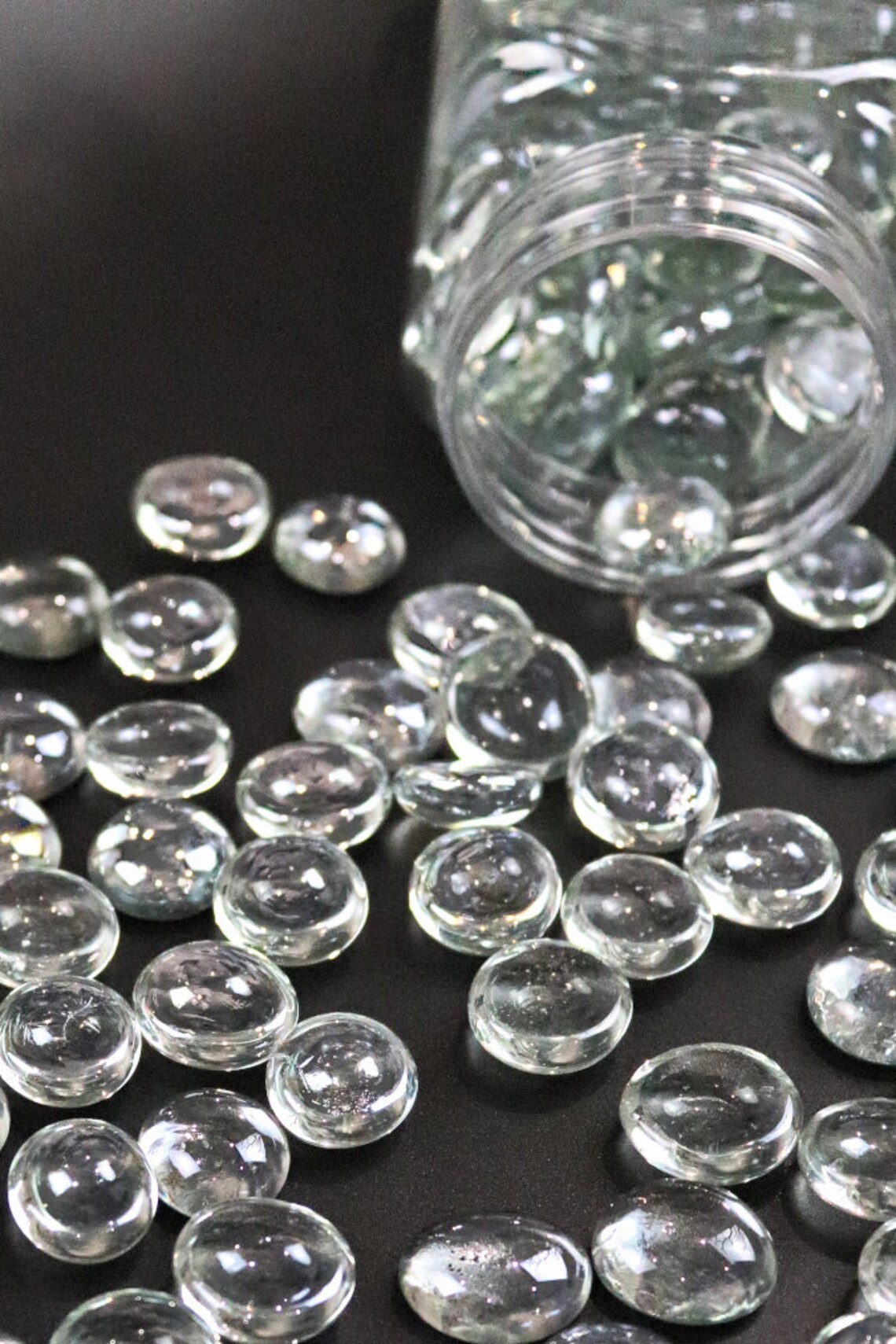 2550 X Large Clear Glass Stones Flat Back Vase Filler Etsy