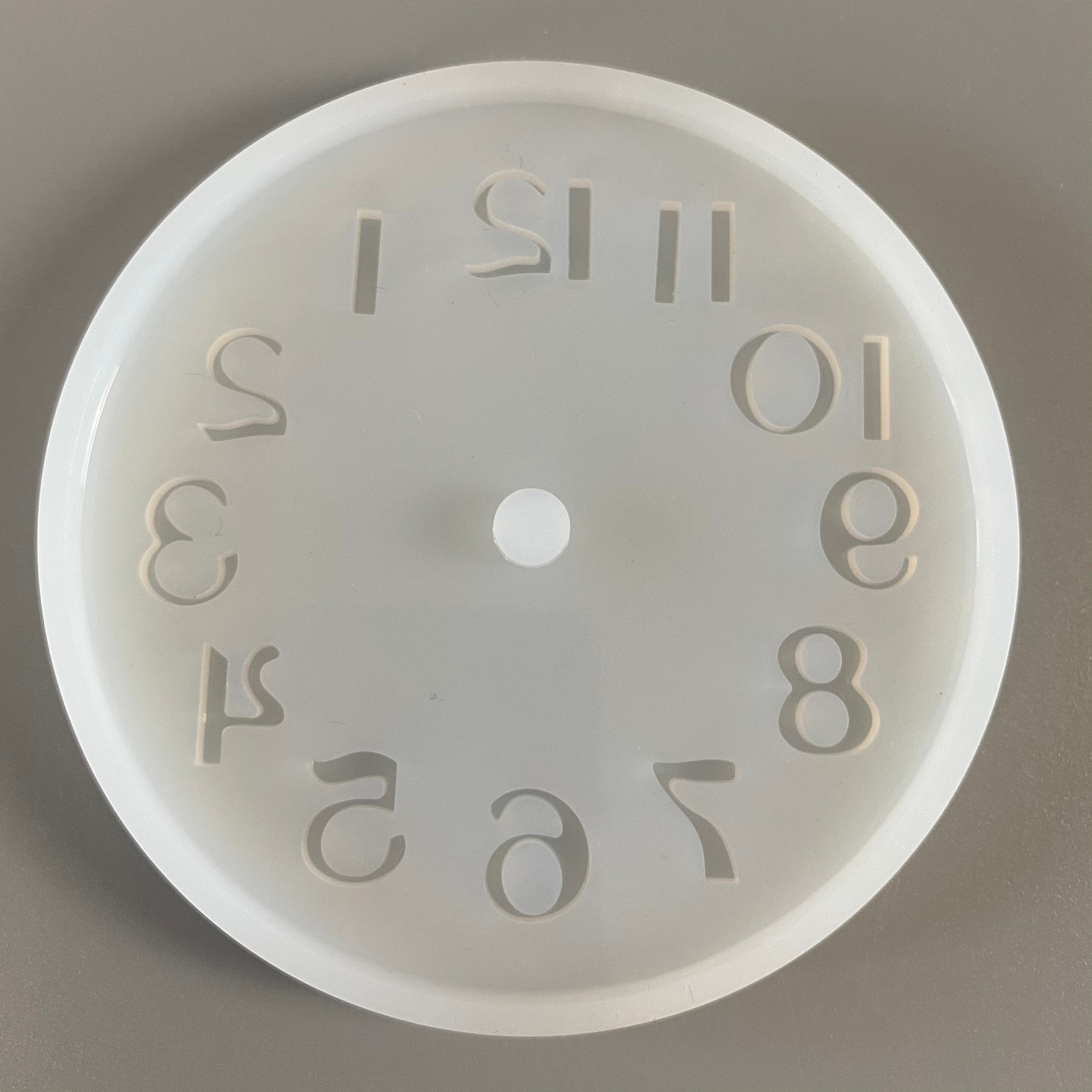 Clock Face Mould Silicone Mould Resin Mould Epoxy Casting Etsy UK