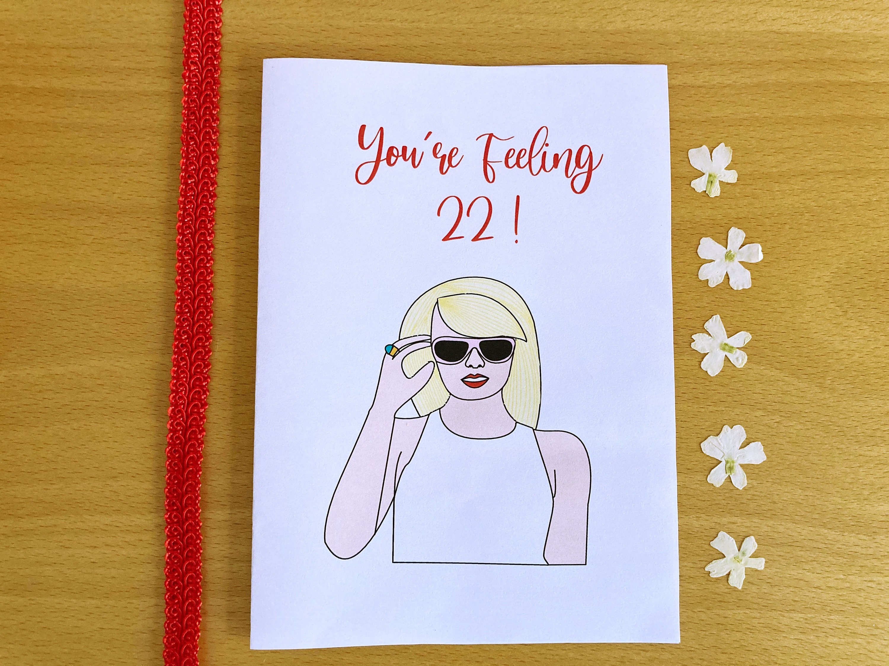 Taylor Swift Card PRINTABLE