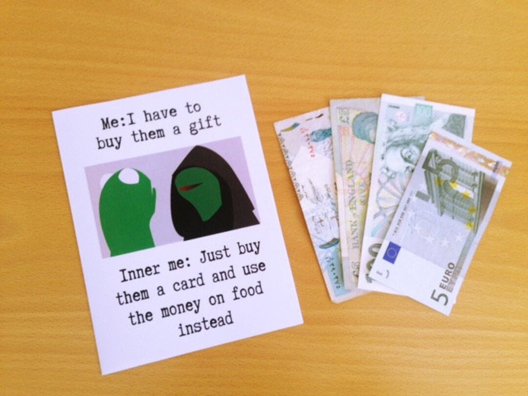 Printable Meme Birthday Card - Kermit Meme. Inner Me Vs Me. Funny Friend  Birthday Card. Digital Download. Printable Card Joke.memes - Etsy Finland, image size:1080x810